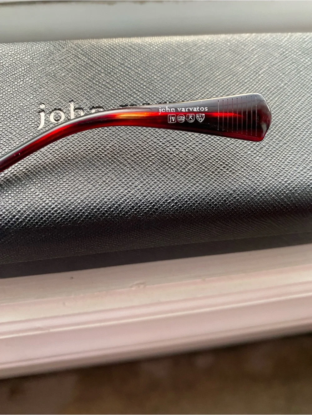 John Varvatos Round Tortoiseshell and Silver unisex Sunglasses